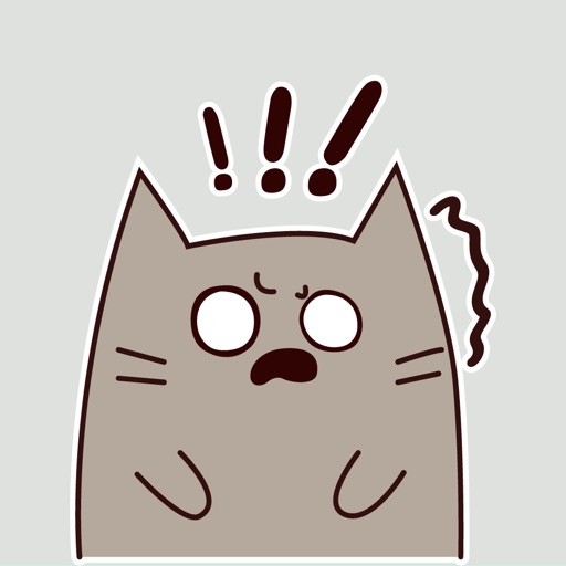 Gray Cat Animated Stickers iOS App