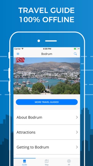 Bodrum Travel Guide with Offline Street 