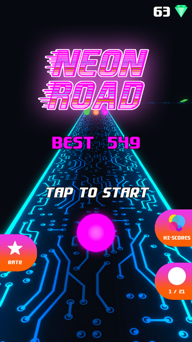 Neon Road screenshot 3