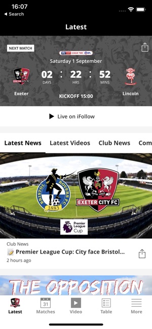 Exeter City Official App