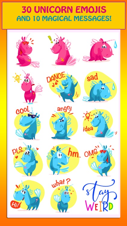 The Happy Unicorn Emoji-Emoticon screenshot-3
