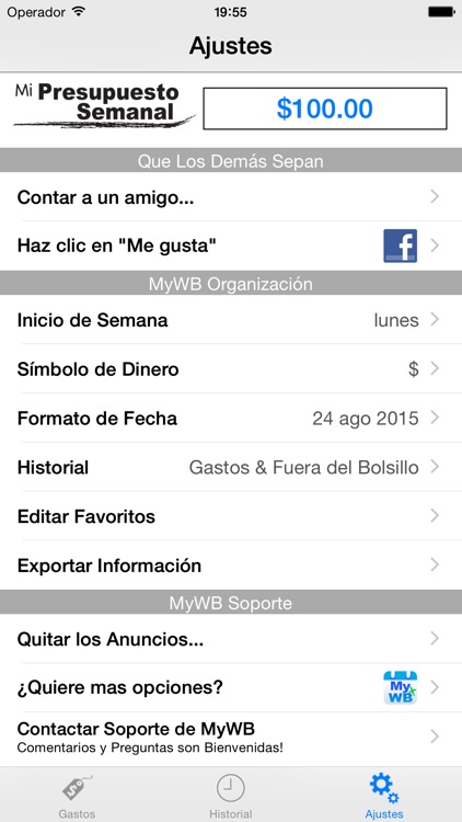 Mi Presupuesto Semanal Lite screenshot-3