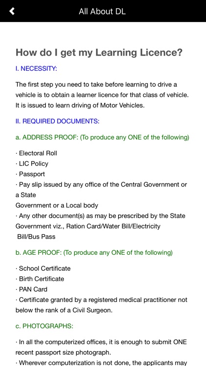 Driving Licence Test RTO India