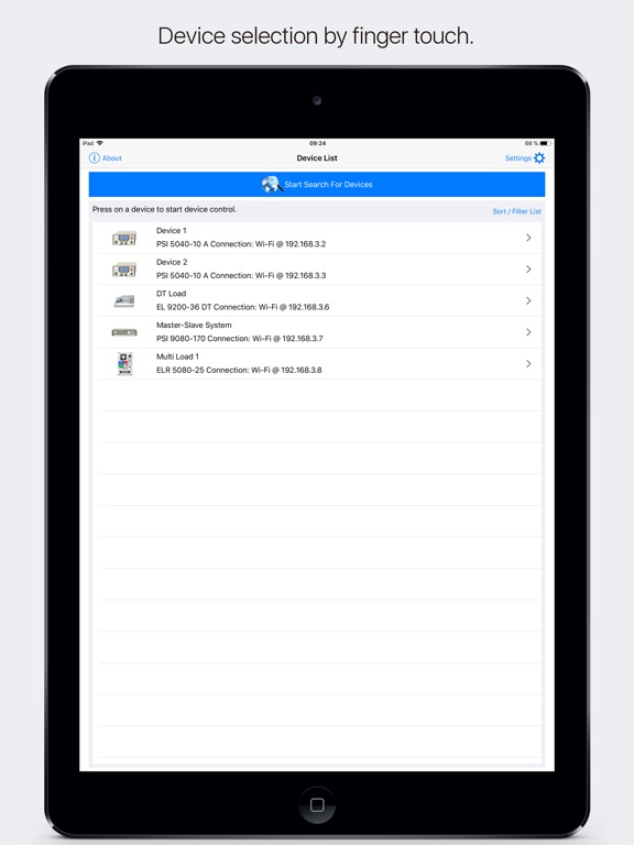 iPad Image of Power Control