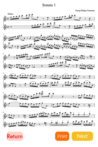 Telemann 6 Sonatas (1-3) screenshot 4