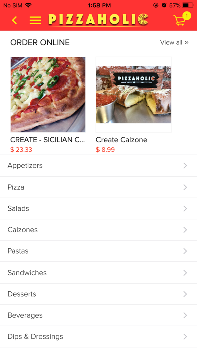 Pizzaholic App screenshot 2