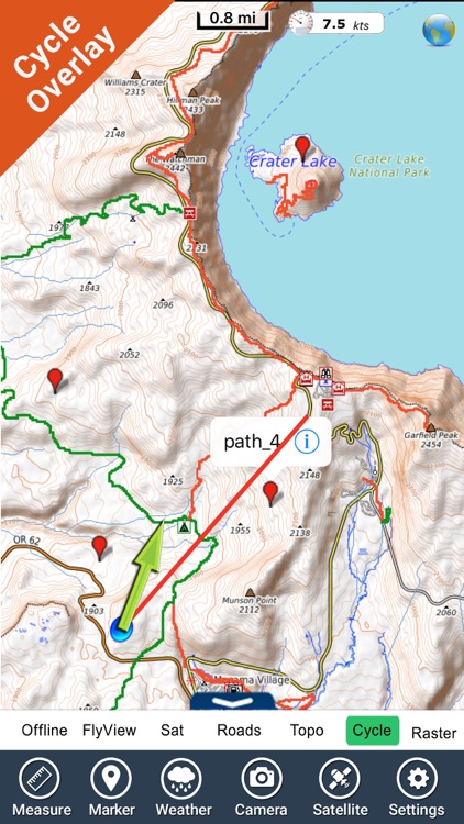 Crater Lake National Park - GPS Map Navigator