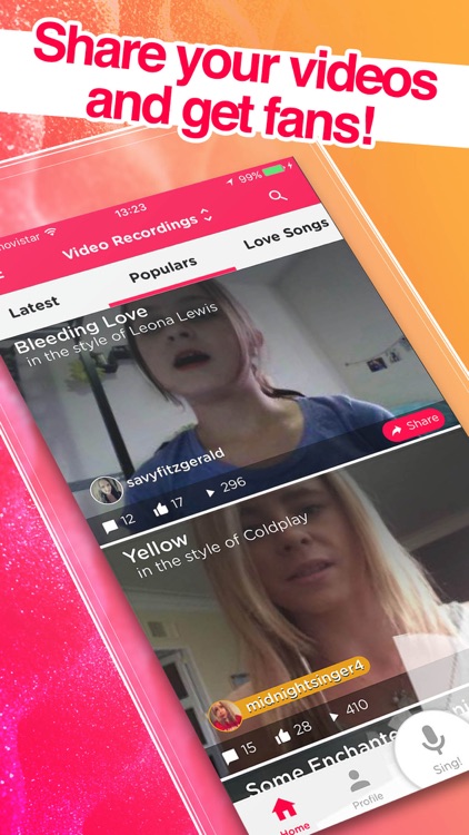 Red Karaoke Sing & Record screenshot-4