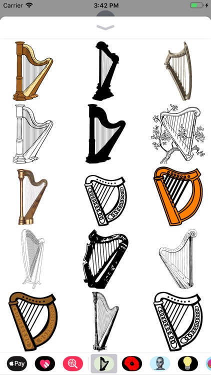 Heavenly Harp Stickers