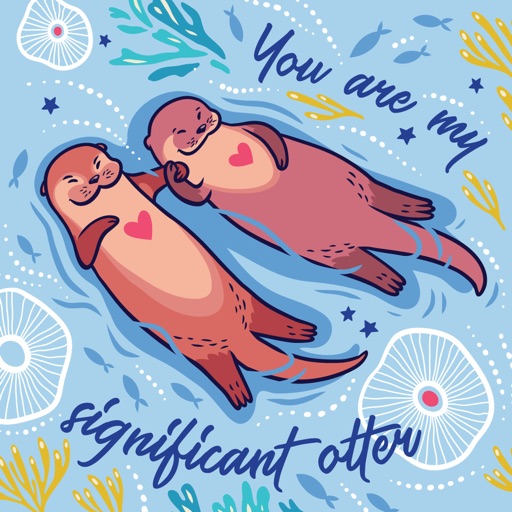Funny Otters Stickers iOS App