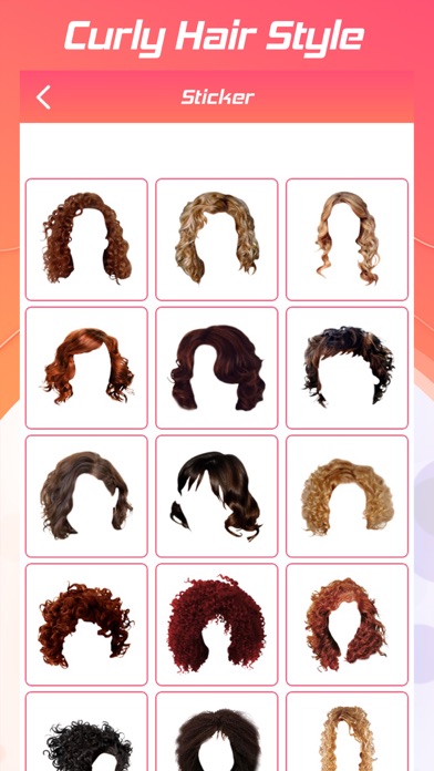 Curly Hair Style Photo Editor screenshot 2