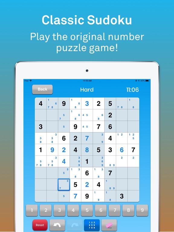 Sudoku классическая головоломк на iPad