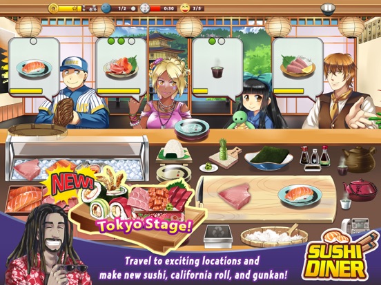 what does the sushi cabinet do on cooking fever