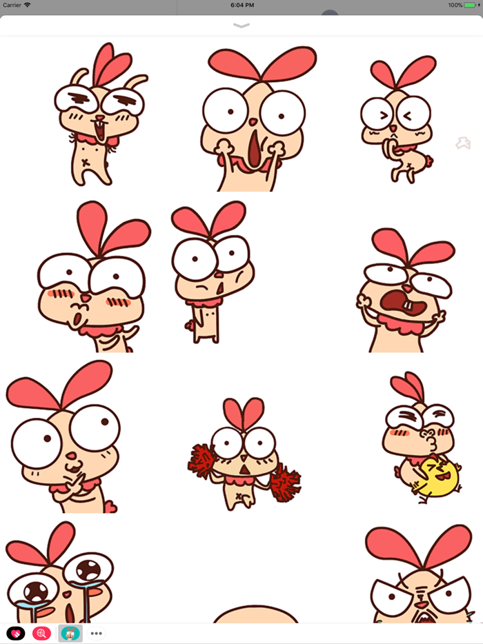 Funny Chick Animated Stickers