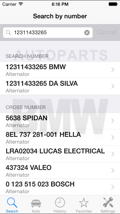 Autoparts for BMW