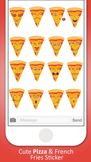 Pizza and French Fries Stickers Pack