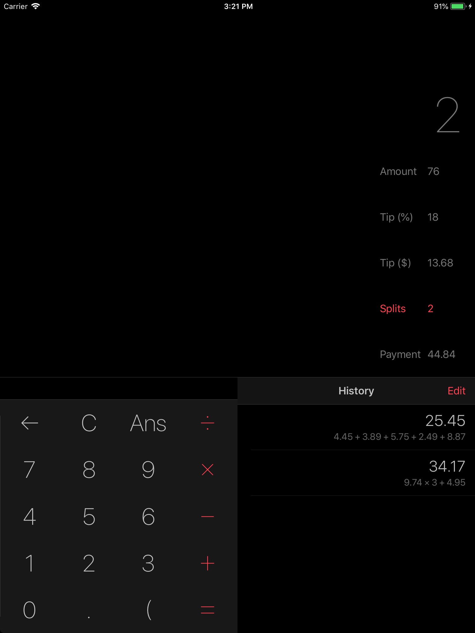 Myriad Calculator screenshot 2