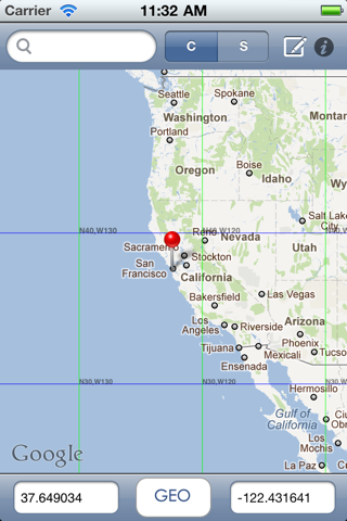 Geo converter -- location screenshot 2