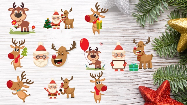 Reindeer Christmas Sticker App