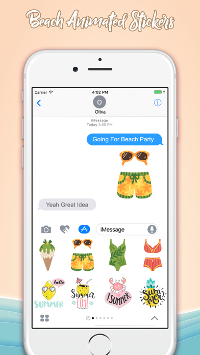 How to cancel & delete Beach Holiday Animated Sticker from iphone & ipad 4