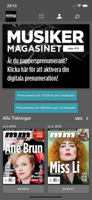 Tidningen Musikermagasinet