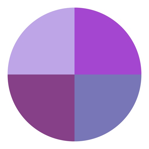 Segments purple series icon