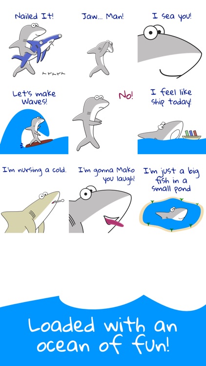 Shark Puns Animated Stickers