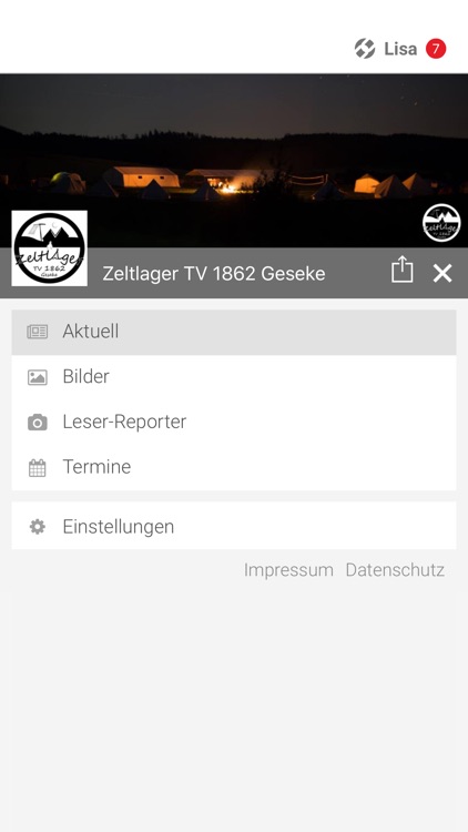 Zeltlager TV 1862 Geseke