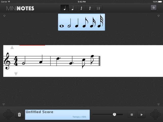 MiniNotes Music Notation