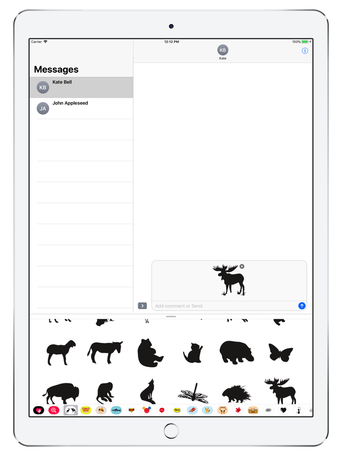 Animals silhouettes - siluette