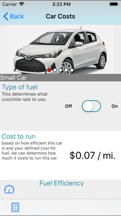 iDrive Car Calculator