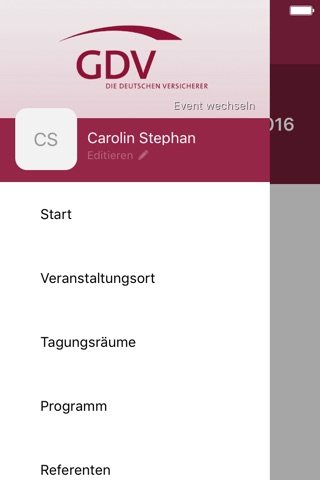 Versicherungstagungen screenshot 2