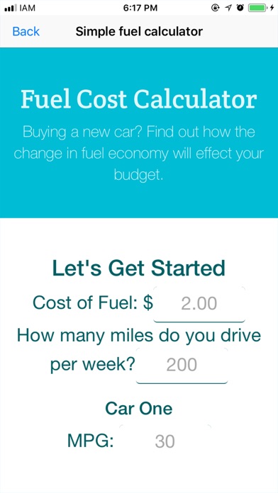 Simple Fuel Cost Calculator screenshot 2