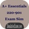 A+™ Essentials exam simulator provides practice questions from latest syllabus of A+™ certification exam 220-901 offered by CompTIA®