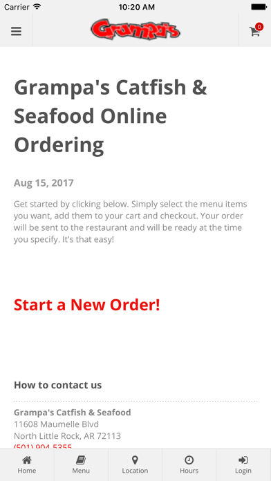 How to cancel & delete Grampa's Catfish & Seafood Online Ordering from iphone & ipad 1