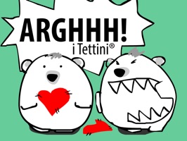 Bonacorso, l'imprevedibile orso bipolare de i Tettini®, mette a tua disposizione le sue variegate personalità sotto forma di nuovissimi sticker
