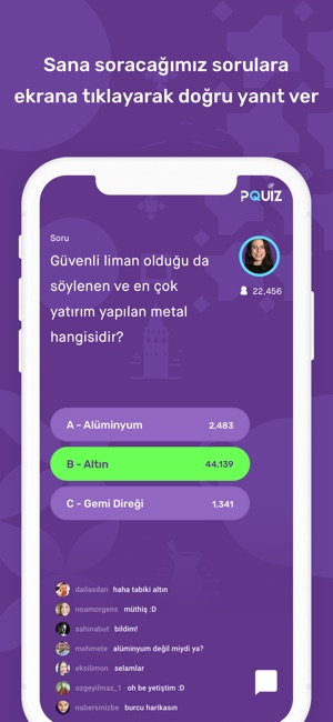 PQuiz -Canlı Bilgi Yarışması(圖2)-速報App