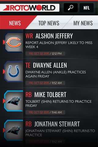 Rotoworld News & Draft Guides screenshot 3