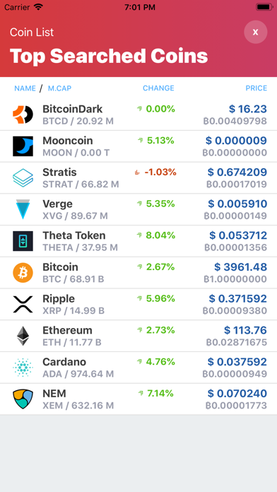 Cryptocurrency List screenshot 4