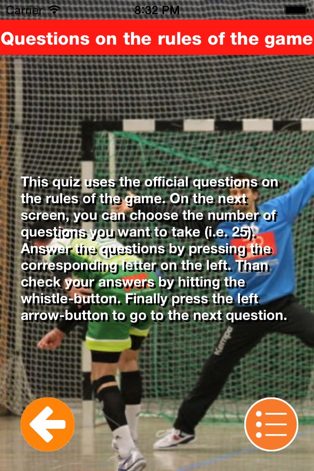 Handball Rules and Quiz screenshot 2