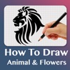 How To Draw Animals &amp; Flowers