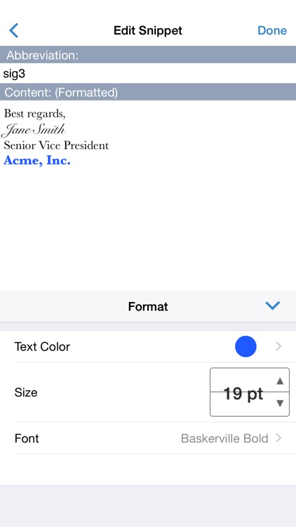 TextExpander 3 + custom keyboard