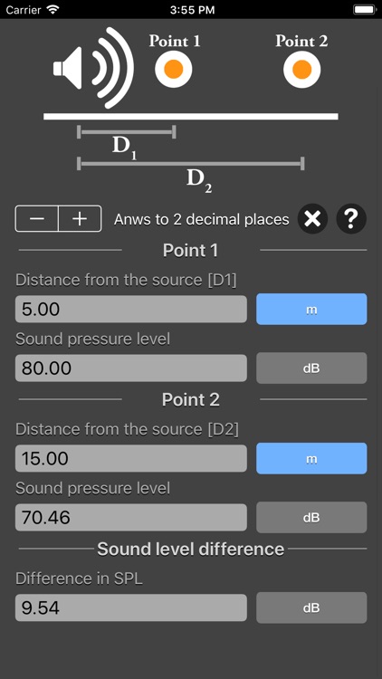 Distance Attenuation Calc
