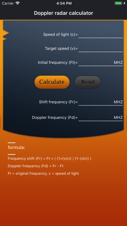 Doppler radar calculator screenshot-4