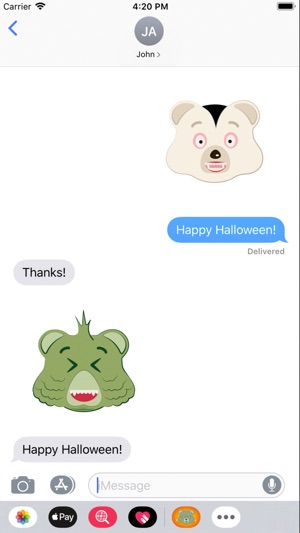 Monster Bear Emoji Stickers(圖2)-速報App