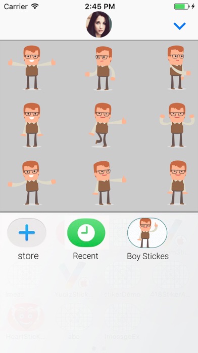 Genius Boy: Animated Stickers screenshot 4