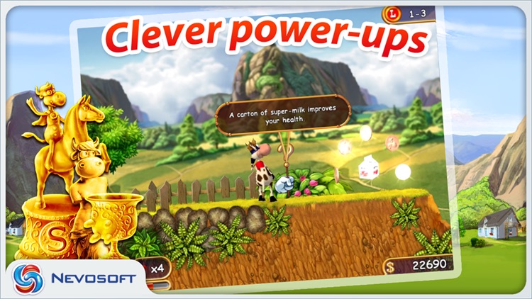 Supercow: funny farm arcade platformer