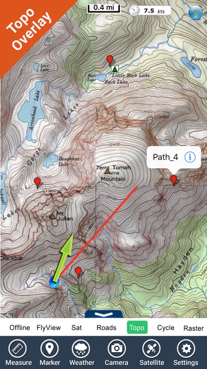 Rocky Mountain National Park gps and outdoor map screenshot-3