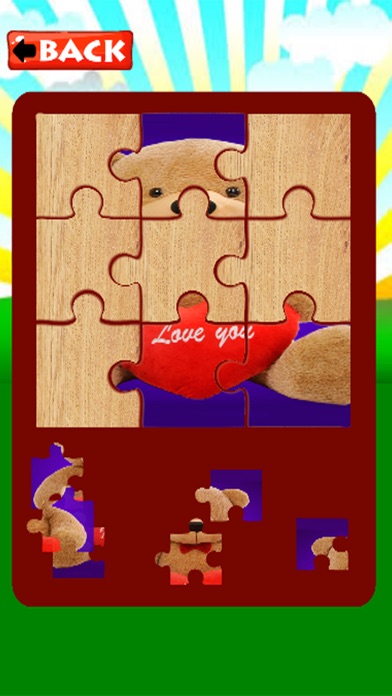 Cartoon peppa Bear Jigsaw Game screenshot 3