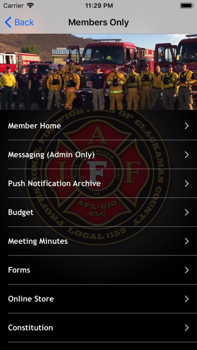 IAFF 1159 screenshot 2